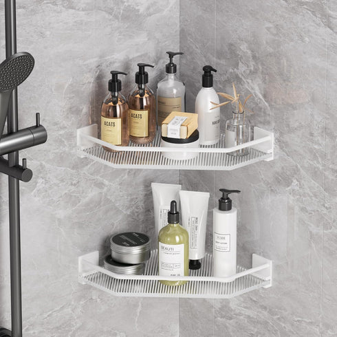 Counter 2 Countertop Acrylic Corner Bathroom Organizer - Tier Storage Shelves for Dresser, Kitchen, Laundry, Dorm Room