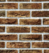 Y633 Rustic Brick Wallpaper, Peel and Stick, 17.7" x 9.8ft, Brown Self-Adhesive Contact Paper for Home Decor