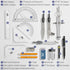 Mr. Pen Set 6 Inch Set 15 Set Geometry with Swing Arm Protractor, Divider, Squares, Ruler, Compasses and Protractor