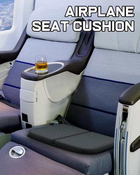 WISIMMALL 14.5" 10.5" Gel Seat Cushion, Portable Travel Cushion for Long Sitting, Thick & Foldable, x Large Size Chair