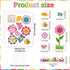 Bulletin Board Decorations Spring Flower Butterfly Affirmation Cutouts Hello Spring Bulletin Board Borders Set for Classroom School Office Decor Teacher Supplies Kid Students Art Crafts