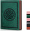 Leather Vintage Journal Notebook, 300 Pages Softcover for Travel, Business, Work, Office, School, 5.7'' x 8.3'', Green