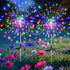 btfarm 2 Pack Solar Garden Lights Outdoor 8 Modes, 120 LED Firework