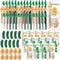 Sayglossy 60 Sets Employee Appreciation Gifts Bulk Positive Pickle Potato Pens with Animal