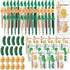 Sayglossy 60 Sets Employee Appreciation Gifts Bulk Positive Pickle Potato Pens with Animal