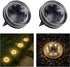 Glass Solar Ground Lights with Ray Style, Modular-Design Waterproof In-Ground Light for