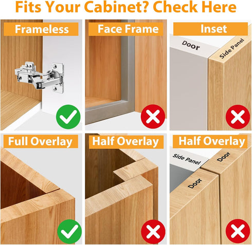 165 48mm 2 /1 TamBee Corner Cabinet Hinge Bifold Degree Lazy Susan Door Hinge Full Overlay Soft Close Hinges Concealed