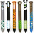 Twice as Nice 2 Color Click Pens - Cute Creatures, Set of 6