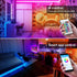 100ft, TJOY LED Lights for Bedroom RGB Color Changing Led Strip Lighting with Remote and Smart APP Control, Music Sync
