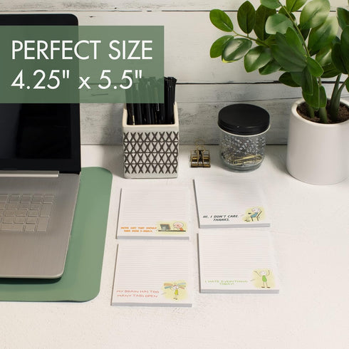 ZICOTO Super Funny Notepads for Women Coworkers - A Hilarious Christmas Gift, Unique Office Supplies Memo Pads