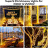 246FT 600 8 LED Christmas Lights Outdoor Waterproof Modes String Lights for Outside Warm White Christmas Tree Lights