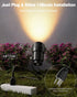 12W, 2900K 36 IP65 2 Packs HIBOITEC Plug in Outdoor Spotlight COB LED Landscape Lighting for Yard Trees & Garden, UL