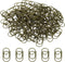 MECCANIXITY Heart-Shaped Paper Clip Fun Clips - Cute Decorative Bookmarks 0.8 Inch Bronze Tone, Pack of 100