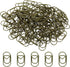 MECCANIXITY Heart-Shaped Paper Clip Fun Clips - Cute Decorative Bookmarks 0.8 Inch Bronze Tone, Pack of 100