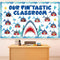 Shark Bulletin Board Kit, Under The Sea Classroom Decorations, DIY Photo Set Ocean Theme Paper Cutouts for Kids Decor