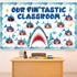 Shark Bulletin Board Kit, Under The Sea Classroom Decorations, DIY Photo Set Ocean Theme Paper Cutouts for Kids Decor