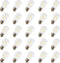 S14 Clear String Light Bulbs, 2W Plastic LED Replacement Bulbs for Outdoor Patio String Lights, E26 Base, Pack of 25