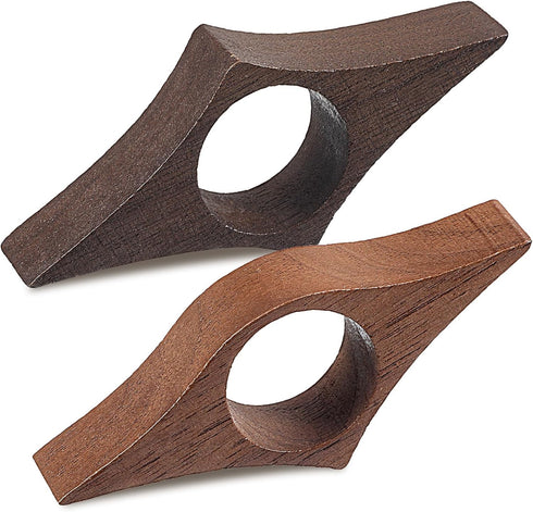 Ouligay Book Page Holder Wooden Thumb Book Page Holder Handmade Walnut Bookmarks Reading