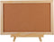 MAGICLULU Wooden Frame Message Board - Pin Board with Wood Easel Display Stand, Tripod Holder, and Cork Notes Box