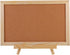 MAGICLULU Wooden Frame Message Board - Pin Board with Wood Easel Display Stand, Tripod Holder, and Cork Notes Box