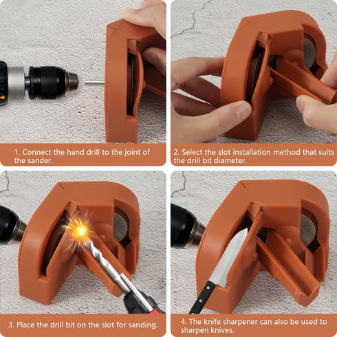 Drill Bit Sharpener, Professional Electric Grinding Tool for Masonry, Carbide, High-Speed Steel, Cobalt
