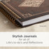 Christian Art Gifts Journal with Scripture, Man of God 1 Timothy 6:11, 192 Ruled Pages, Large Hardcover