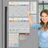 Hivillexun Magnetic Dry Erase Calendar Whiteboard Set (5-Pack) - Family Organization Tools with Markers & Eraser