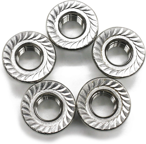 (20 PCS) 3/8-16 Stainless Steel Serrated Flange Nuts, Flange Lock Nut by Fullerkreg