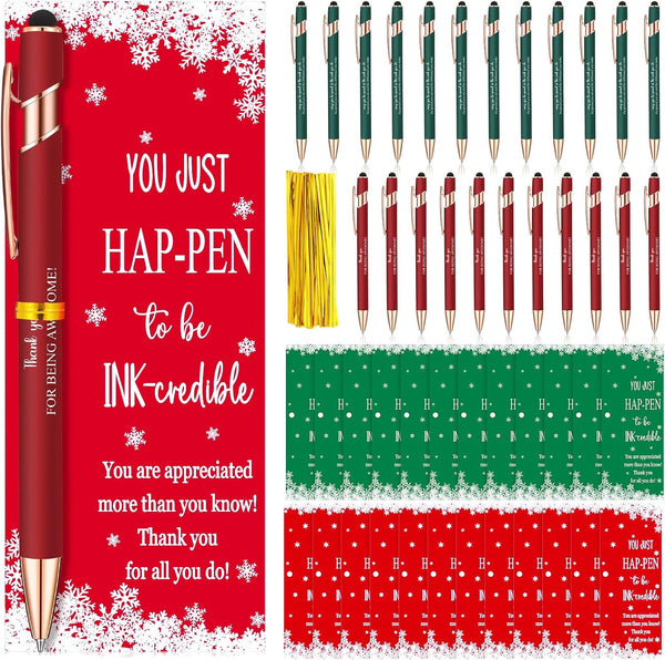 Sayglossy 24 Set Employee Appreciation Gifts Bulk Thank You Motivational Ballpoint Ink Pens