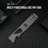 Set, OKNIFE Opry Multitool EDC Titanium Pry Bar Bottle Opener, Nail Puller with Hex Wrench, Screw and Pocket Clip