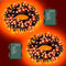 FFZZKJ Orange Lights for Halloween Lights String Outdoor Total 100LED 33Ft 8 Modes