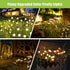 2 Pack Solar Lights Outdoor Waterproof for Yard Patio Garden Decor, Solar Powered Firefly Garden Lights