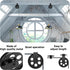 bociloy 2 Sets 2.75 Rustic Metal Pulley Wheels, Wall Ceiling Mount for Plug in Pendant Light Industrial Vintage Hanging