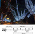 weillsnow 164 500 8 FT LED Christmas Lights Outdoor, Waterproof Christmas Fairy Lights with Timer, Plug in White LED
