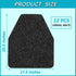 12 Pack Commercial, 17.5" 20.5", Basima Urinal Mats for Men Bathroom Washable Bulk Rubber Urinal Floor Mats for Toilet