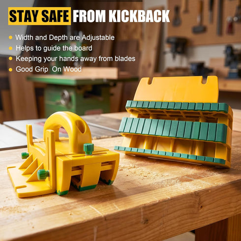 Kiahao Table Saw Push Block for Woodworking | Router Tables, Band Saws & Jointers | Cuts Safe for Widgets, Difficult