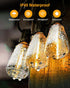 50FT 26 ST38 Bulbs (1 2700K Doukedge Outdoor String Lights Waterproof, Patio Lights with Edison Sqare), Outside Hanging