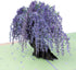 Paper Love 3D Wisteria Tree Pop-Up Cards - Gift for Birthday, Anniversary, Thank You, All Occasions - 5" x 7"