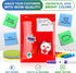 Red Metallic Bubble Mailers, 7.25 x 7 Inches, 25 Pack Waterproof Padded Shipping Envelopes