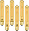 Leools Amber T10 LED Bulb 8W Equal E26 Edison Bulb 60 Watt