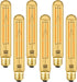 Leools Amber T10 LED Bulb 8W Equal E26 Edison Bulb 60 Watt