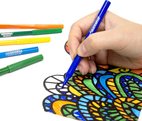 BAZIC 1282 24 Fine Line Washable Watercolor Markers