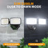 32w 3200LM Lighting,6500K Photocell,IP66 Onforu Dusk to Dawn Outdoor Dual-Head Flood Light Outdoor with Waterproof