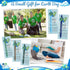 75 Geyoga Pcs Earth Day Gifts Bulk Retractable Earth Pens Rotating Globe Keychain with Inspirational Thank You Cards