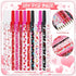 Faccito 204 Pcs Valentine's Day Ballpoint Pens Bulk, Heart Pattern Pens, Valentine's Day Prizes for Boys Girls
