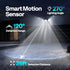 256 2500LM 3 IP65 270 2 Pack VIVOHOME Solar Flood Lights Outdoor, LED Motion Sensor Lights, Adjustable Heads Security