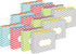 Barker Creek Chevron Designer File Folders, Set of 36, Colorful Chevrons Outside, Solid Colors Inside