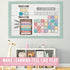 Hadley Designs Farmhouse Classroom Calendar Set, Bulletin Board Sets for Teachers, Classroom Decor