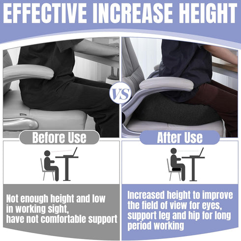 Office,6 HOMBYS Extra Thick Chair Cushions for in Breathable Adult Booster Seat for Car,Car Seat Cushion to Raise Seat