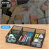Desk Drawer Organizer Tray, Metal Mesh with 6 Adjustable Compartments, 12 x 8.26 x 1.96 inch, Black, 1 Pack
